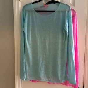 Lilly Pulitzer light weight knit tops 2 for $70!